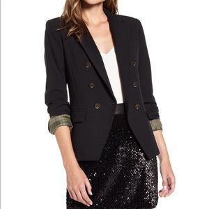 Bailey 44 Effie Double Breasted Cutaway Black Essential Blazer Size 6